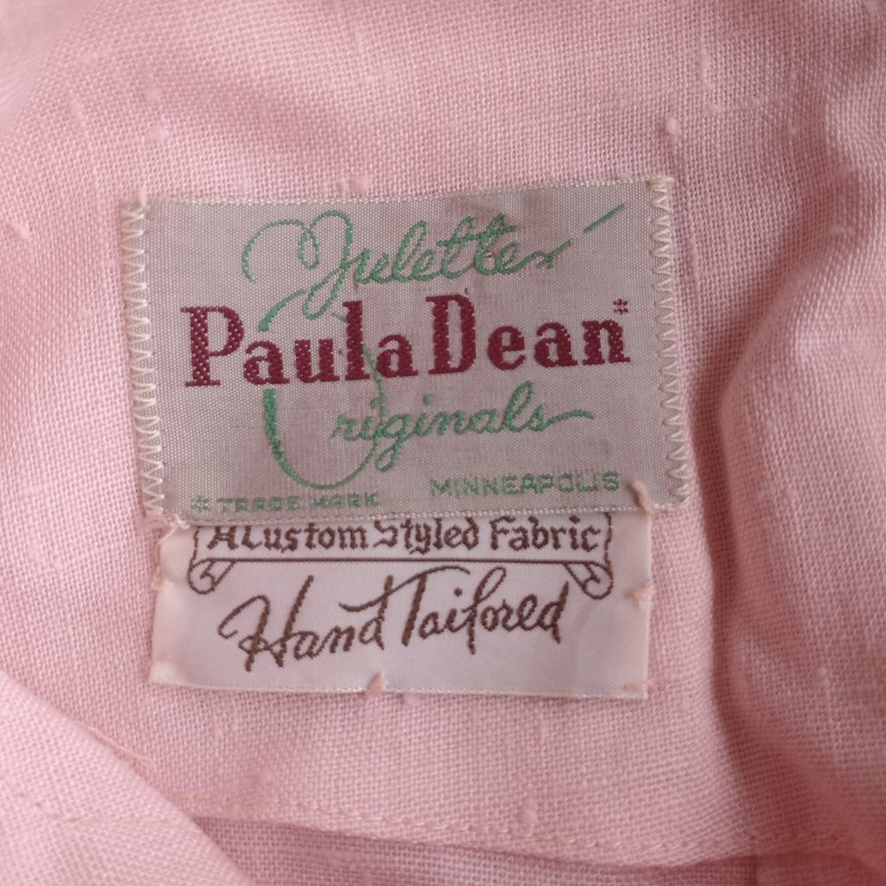 Vintage Julette Originals Linen Dress from the 50s